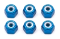 Picture of Team Associated 8/32" Aluminum Locknut (Blue) (6)