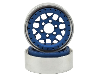 Picture of Vanquish Products KMC XD127 Bully 1.9" Beadlock Crawler Wheels (Blue) (2)