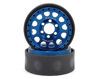 Picture of Vanquish Products Method 105 1.9" Beadlock Crawler Wheels (Blue/Black) (2)