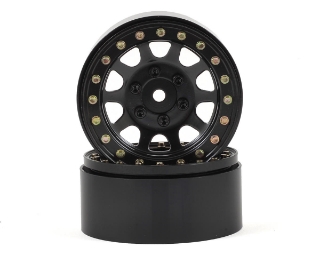 Picture of SSD RC D Hole 1.9 Steel Beadlock Crawler Wheels (Black) (2)