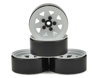 Picture of RC4WD 5 Lug Wagon 1.9" Steel Stamped Beadlock Wheels (White) (4)