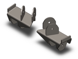 Picture of Jeep Wrangler Rear Frame Brackets 2004-2006 LJ Clayton Off Road