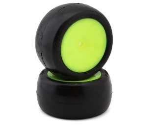 Picture of Pro-Motion Slicks 2.2'' Rear 1/10 Buggy Pre-Mount Tires (Yellow) (2)
