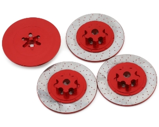 Picture of Kyosho Fazer FZD2 Aluminum Brake Disc Hubs (Red) (4)