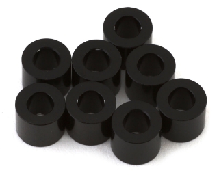 Picture of Yokomo 3x6x4mm Aluminum Spacers (Black) (8)