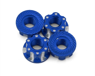 Picture of J&T Bearing Co. 4mm Machined Aluminum Wheel Nuts (Blue) (4)