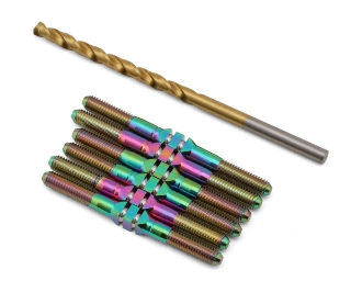 Picture of J&T Bearing Co. Associated B84 Titanium "Milled'' XD Turnbuckles (Oil Slick)