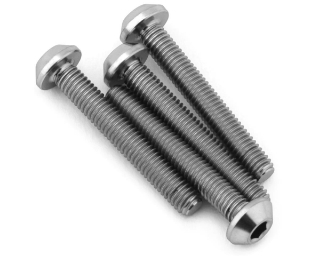 Picture of J&T Bearing Co. Flat Top Titanium Screw Pack (Natural) (4) (20mm)