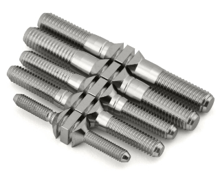 Picture of J&T Bearing Co. Sparko F8 Titanium "Milled" Turnbuckles (Natural) (Upper Arm)
