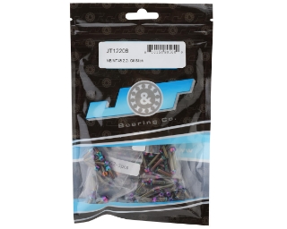 Picture of J&T Bearing Co. Tekno NB/NT48 2.2 Flat Top Upper Titanium Screw Kit (Oil Slick)