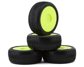 Picture of TZO Tires 101 1/8 Buggy Non-Glued Tire Set (Yellow) (4) (Hard)