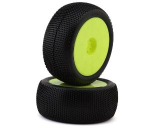 Picture of TZO Tires 202 1/8 Truggy Pre-Glued Tire Set (Yellow) (2) (Super Clay)