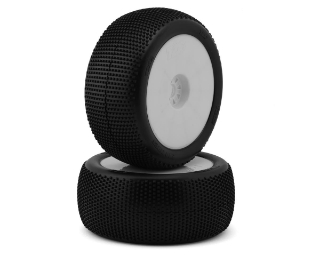 Picture of TZO Tires 202 1/8 Truggy Pre-Glued Tire Set (White) (2) (Ultra Soft)