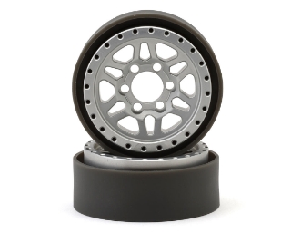 Picture of Vanquish Products Battle Born Kilo 1.9" Beadlock Crawler Wheels (Clear) (2)