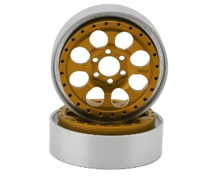 Picture of Vanquish Products KMC 2.2 KM237 Riot Beadlock Crawler Wheels (Gold) (2)