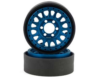 Picture of Vanquish Products KMC KM445 Impact 1.9" Beadlock Crawler Wheels (Blue) (2)