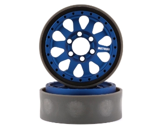 Picture of Vanquish Products Method 101 V2 1.9" Beadlock Crawler Wheels (Blue/Black) (2)