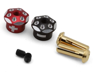 Picture of Yokomo Aluminum Battery Plug Grip Set (Red/Black)