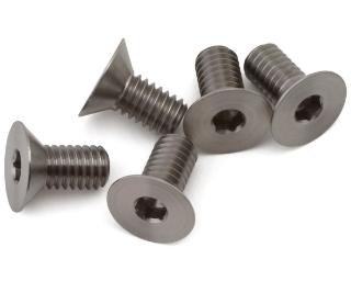 Picture of 1UP Racing M4 Pro Duty Flat Head Titanium Screws (5) (4x8mm)