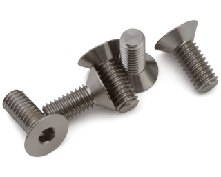 Picture of 1UP Racing M4 Pro Duty Flat Head Titanium Screws (5) (4x10mm)