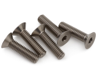 Picture of 1UP Racing M4 Pro Duty Flat Head Titanium Screws (5) (4x16mm)