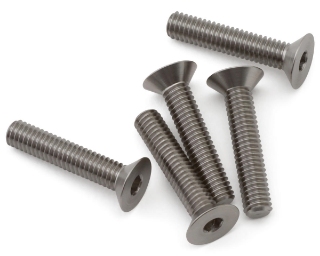 Picture of 1UP Racing M4 Pro Duty Flat Head Titanium Screws (5) (4x20mm)