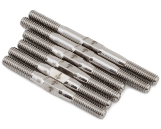 Picture of 1UP Racing HB Racing D4 Evo 3 Pro Duty Titanium Turnbuckle Set (Silver)