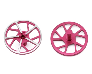 Picture of 1UP Racing Tenfold UltraLite Aluminum Wing Screws (Hot Pink) (2)