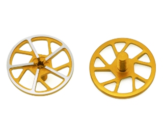 Picture of 1UP Racing Tenfold UltraLite Aluminum Wing Screws (Gold) (2)