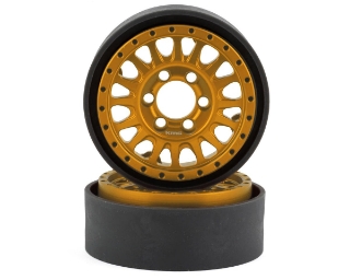Picture of Vanquish Products KMC KM445 Impact 1.9" Beadlock Crawler Wheels (Gold) (2)