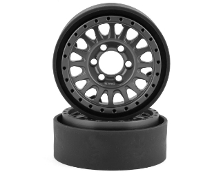 Picture of Vanquish Products KMC KM445 Impact 1.9" Beadlock Crawler Wheels (Grey) (2)