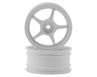 Picture of Tamiya 5-Spoke 1/10 On-Road Wheels w/Wheel Nuts (White) (2)