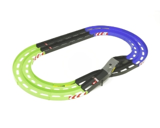 Picture of Tamiya Mini 4WD JR Oval Home Circuit w/Lane Change (Green/Blue)