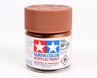 Picture of Tamiya XF-28 Flat Dark Copper Acrylic Paint (23ml)