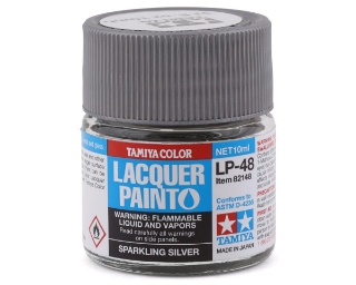 Picture of Tamiya LP-48 Sparkling Silver Lacquer Paint (10ml)