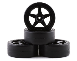 Picture of Tamiya 26mm Pre-Mounted Drift Tires (Black) (4)